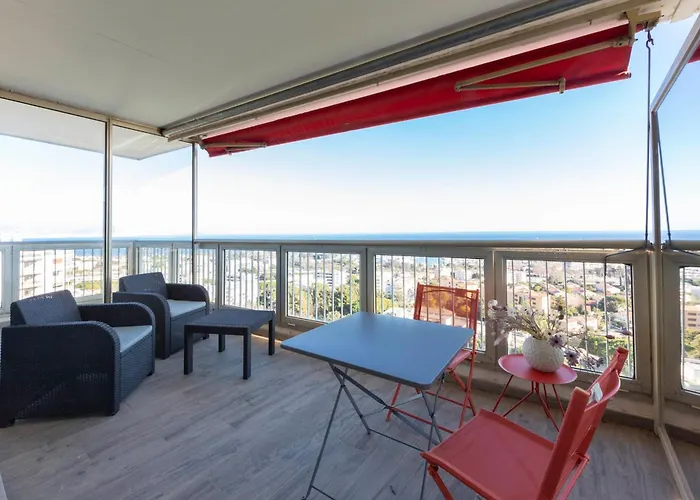 Tatil Evi Le Chambord Stylish 2-bedroom With Breathtaking View In Antibes! *